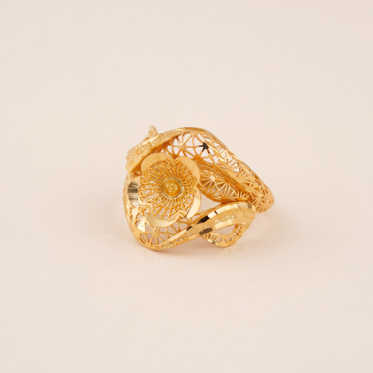 3D RP Rings (D250), 925 silver 24K gold plated