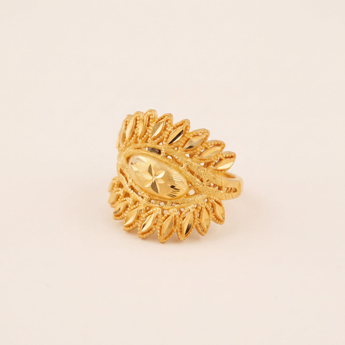 3D RP Rings (D251), 925 silver 24K gold plated