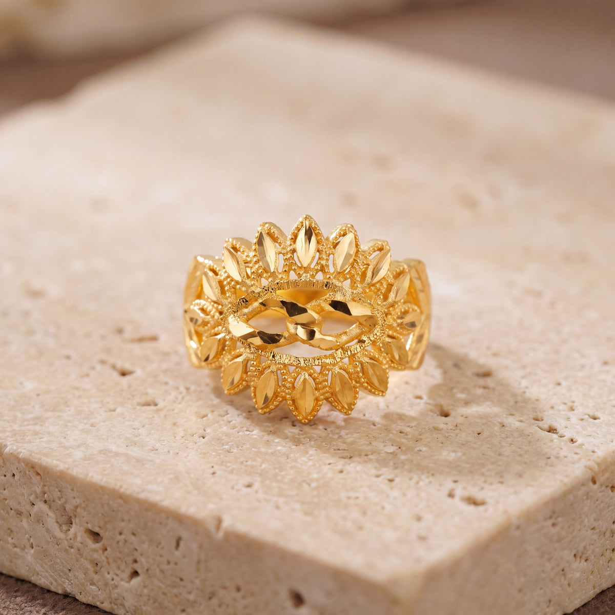 3D RP Rings (D259) on travertine