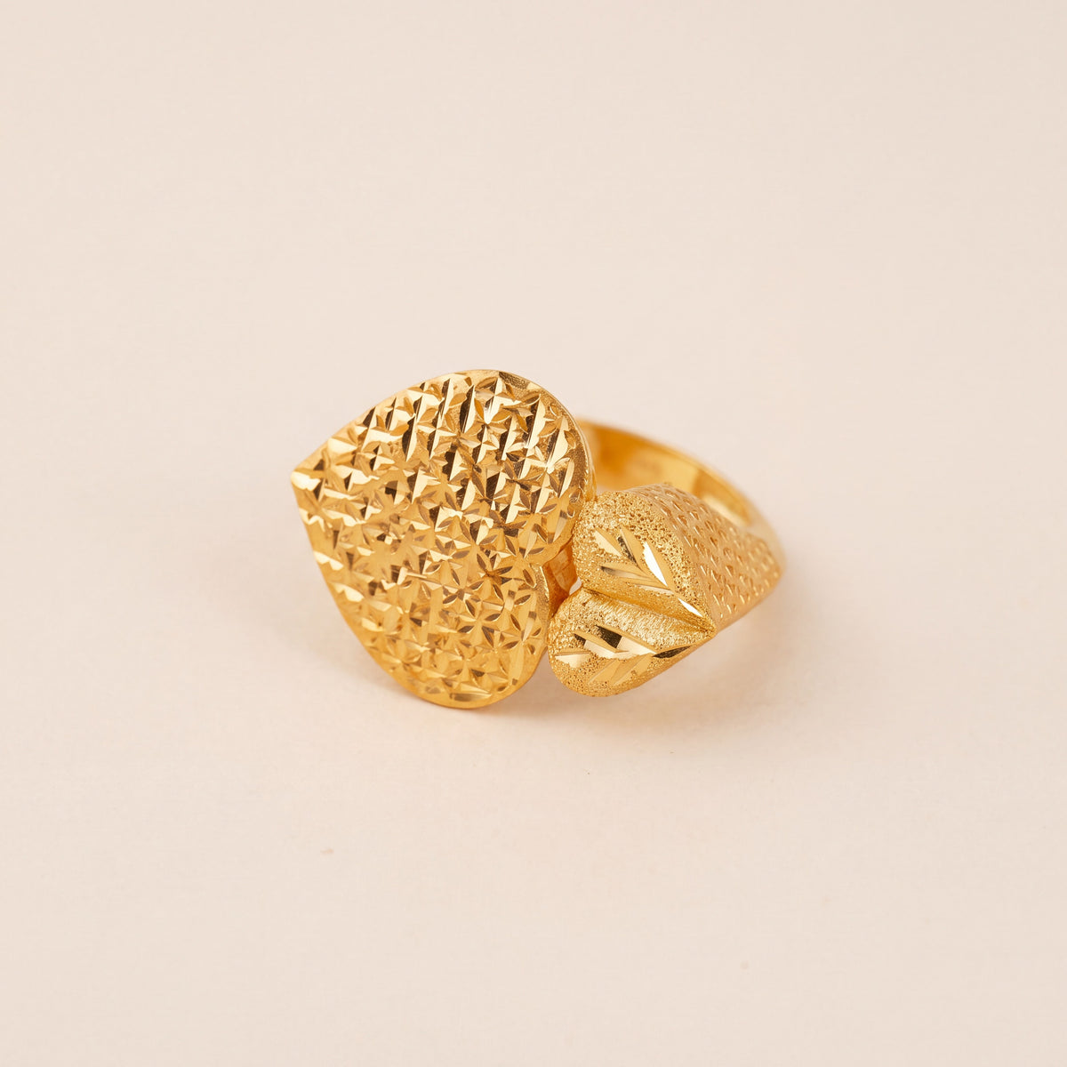 3D RP Rings (D263), 925 silver 24K gold plated