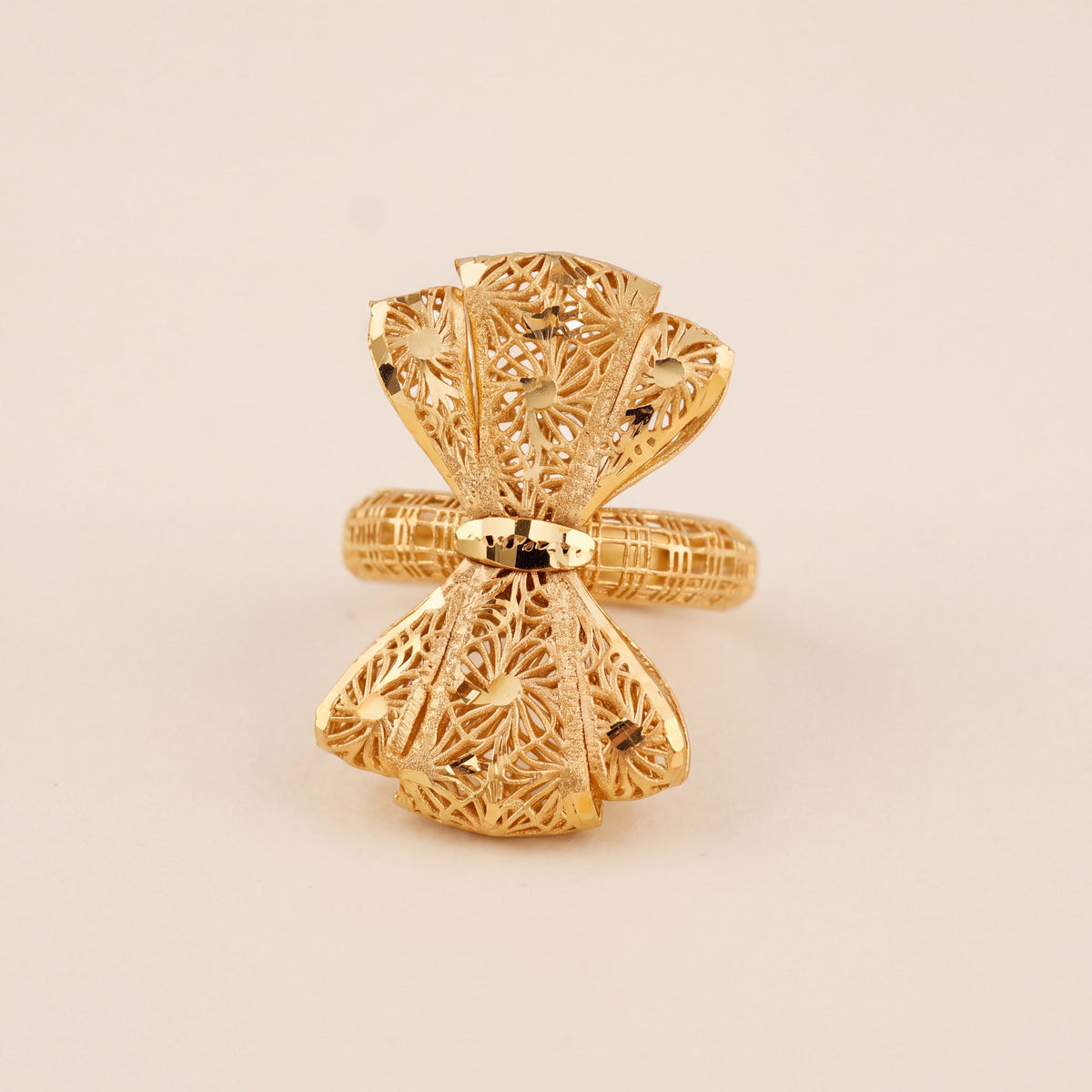 3D RP Rings (D274), 925 silver 24K gold plated
