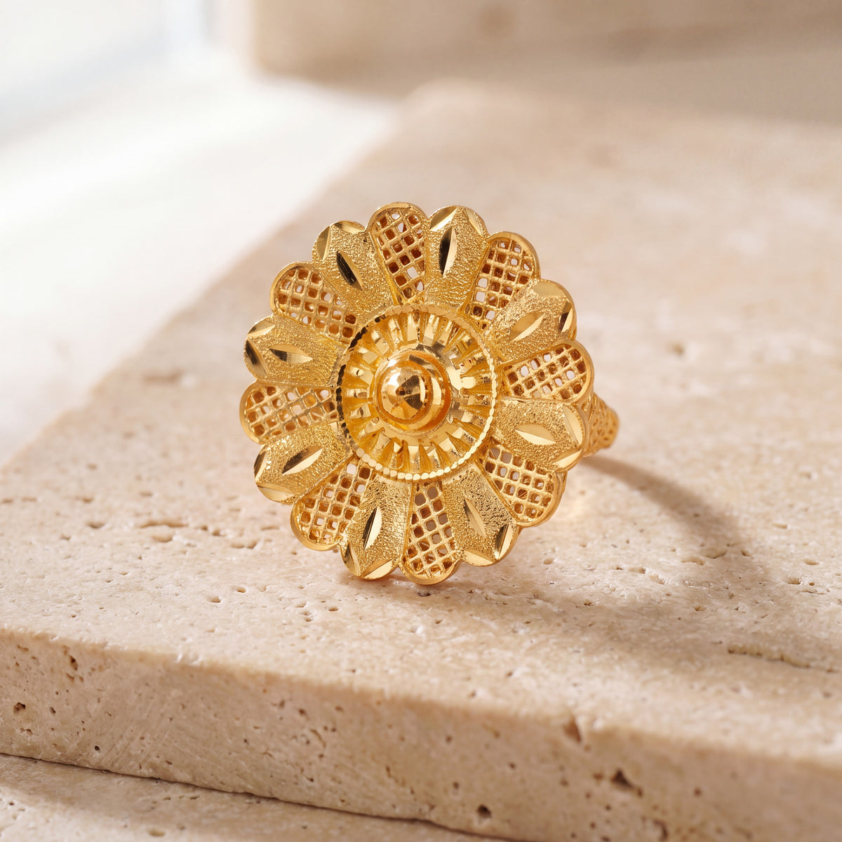 3D RP Rings (D278) on travertine