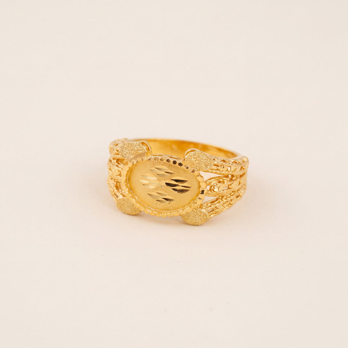 3D RP Rings (D281), 925 silver 24K gold plated