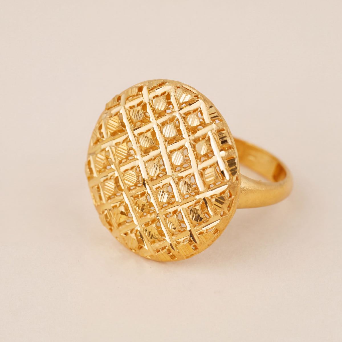 3D RP Rings (D295), 925 silver 24K gold plated