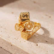 3D RP Rings (D296) on travertine
