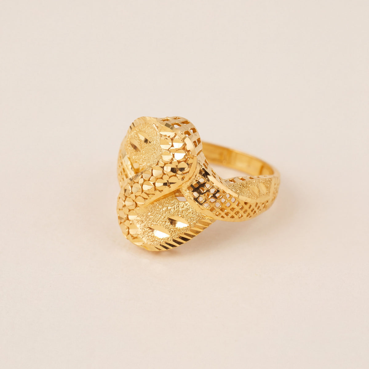3D RP Rings (D300), 925 silver 24K gold plated