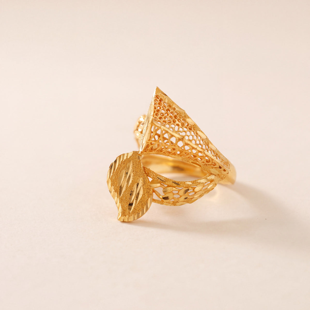 3D RP Rings (D330), 925 silver 24K gold plated