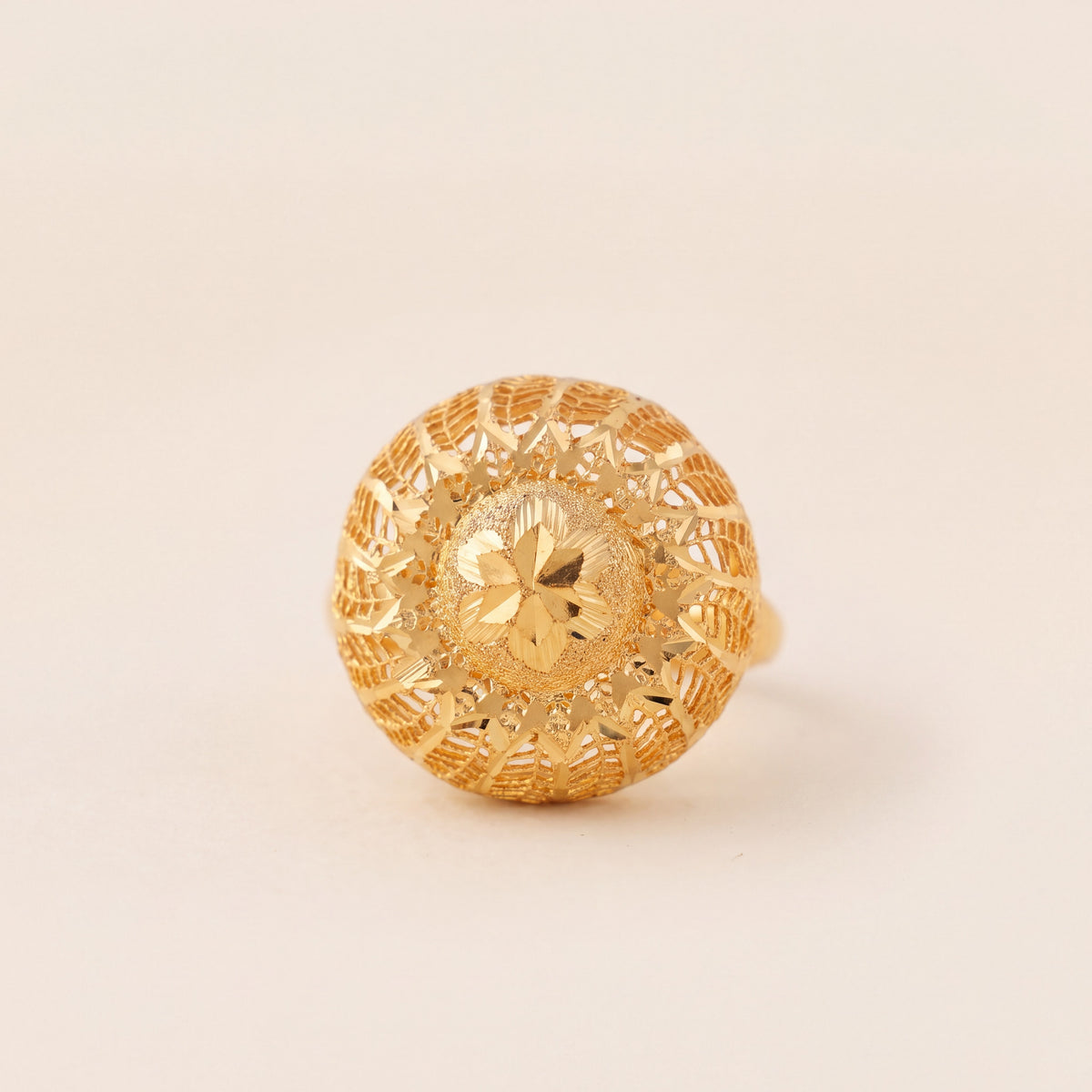 3D RP Rings (D352), 925 silver 24K gold plated
