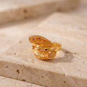 3D RP Rings (D355) on travertine