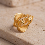 3D RP Rings (D4) on travertine