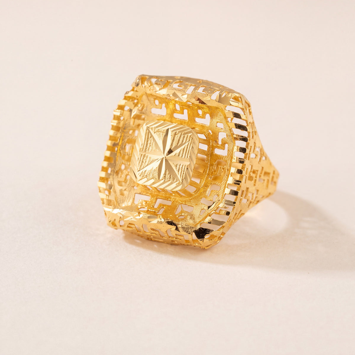 3D RP Rings (D405), 925 silver 24K gold plated