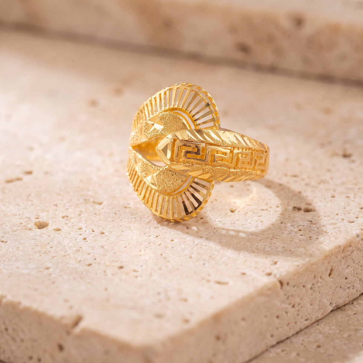 3D RP Rings (D407) on travertine