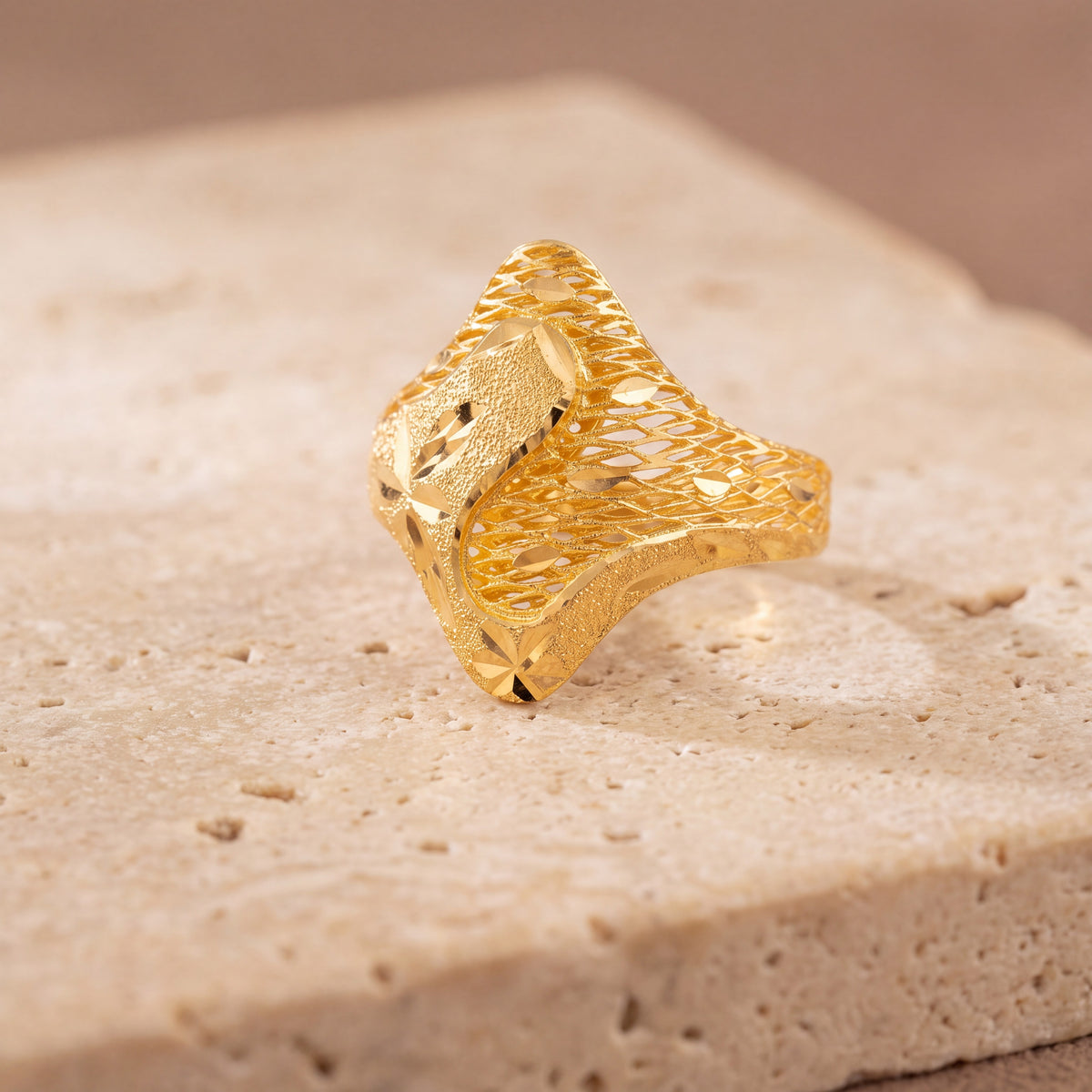 3D RP Rings (D411) on travertine