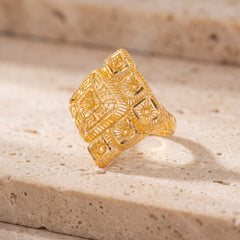 3D RP Rings (D420) on travertine