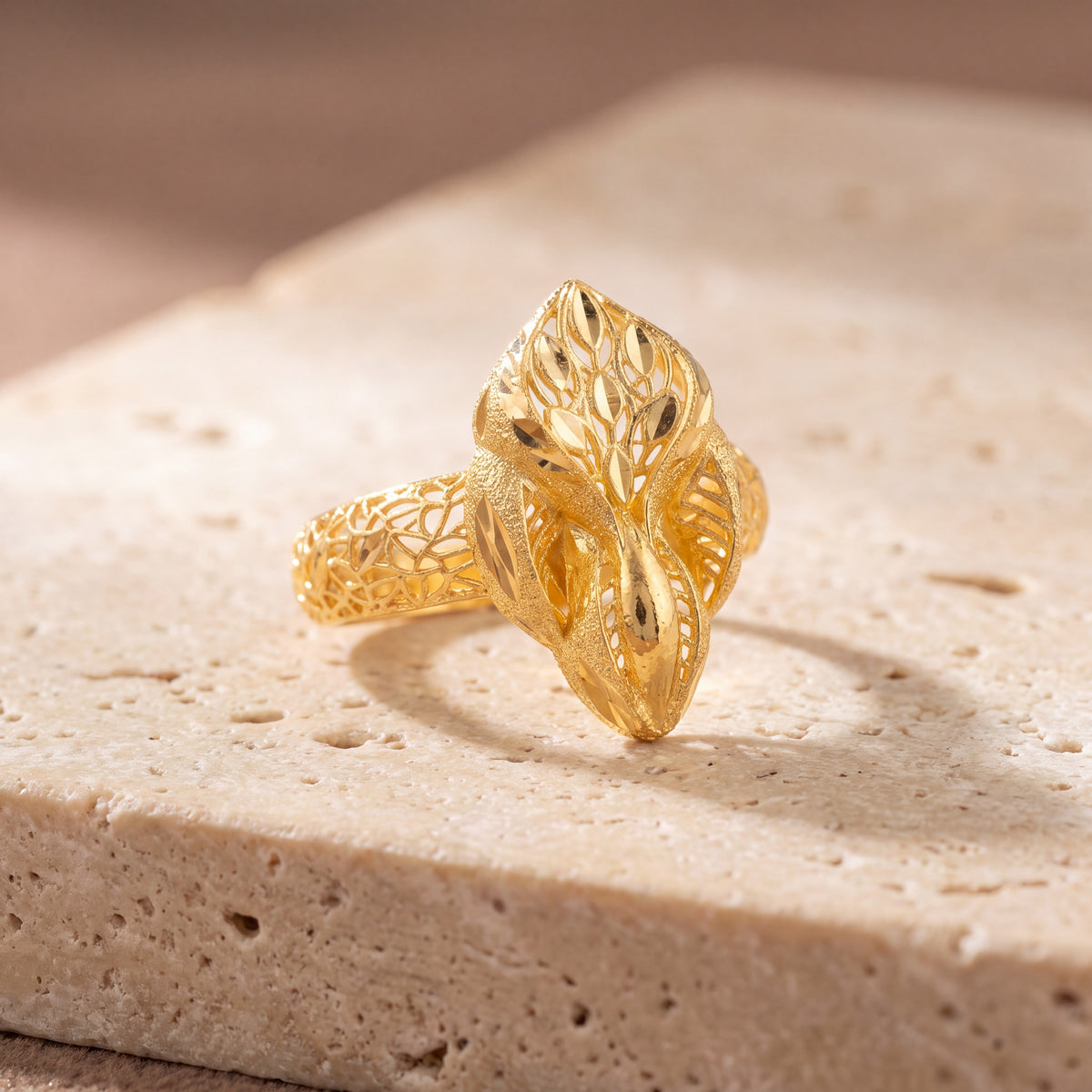 3D RP Rings (D441) on travertine