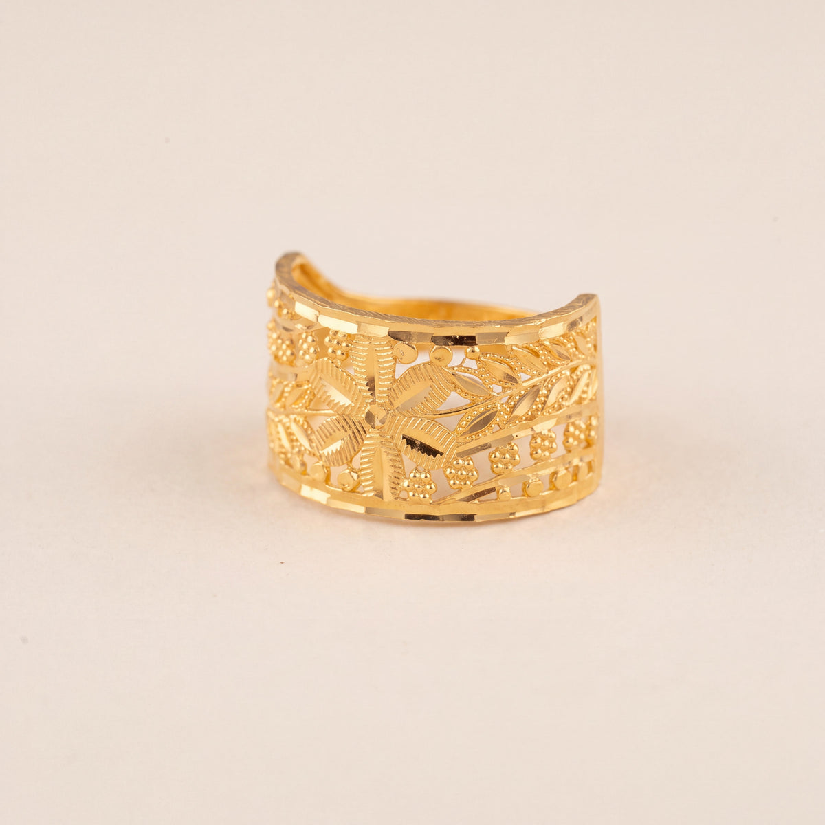 3D RP Rings (D452), 925 silver 24K gold plated