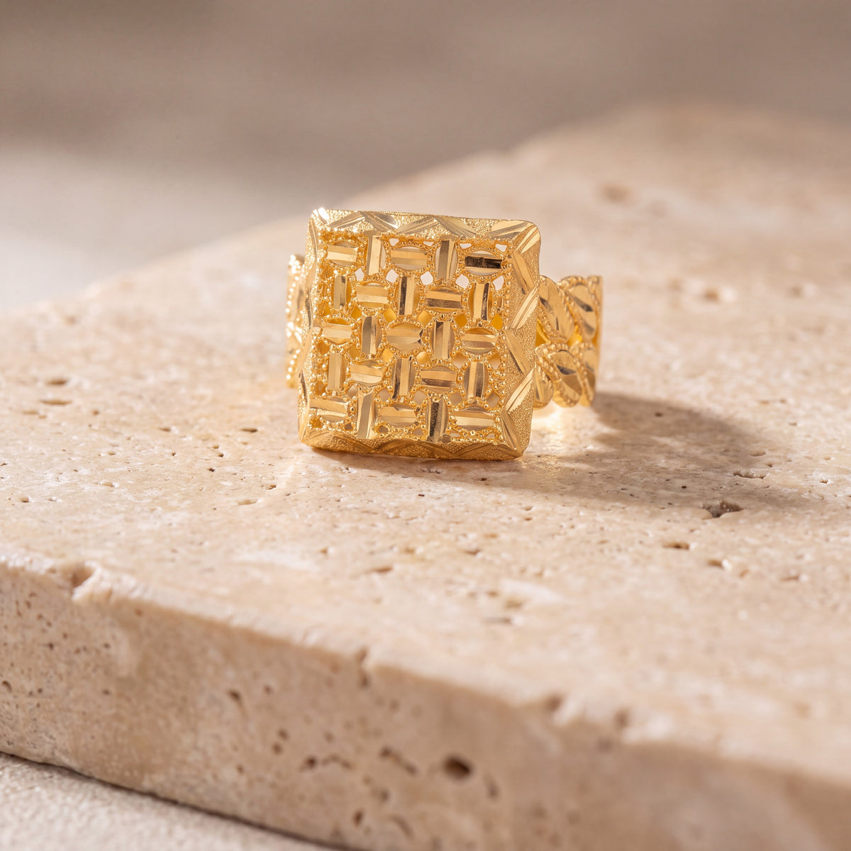 3D RP Rings (D454) on travertine
