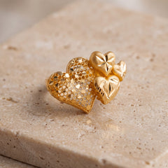 3D RP Rings (D68) on travertine