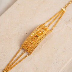 (4 Piece) Big Mushawak Bracelet on travertine