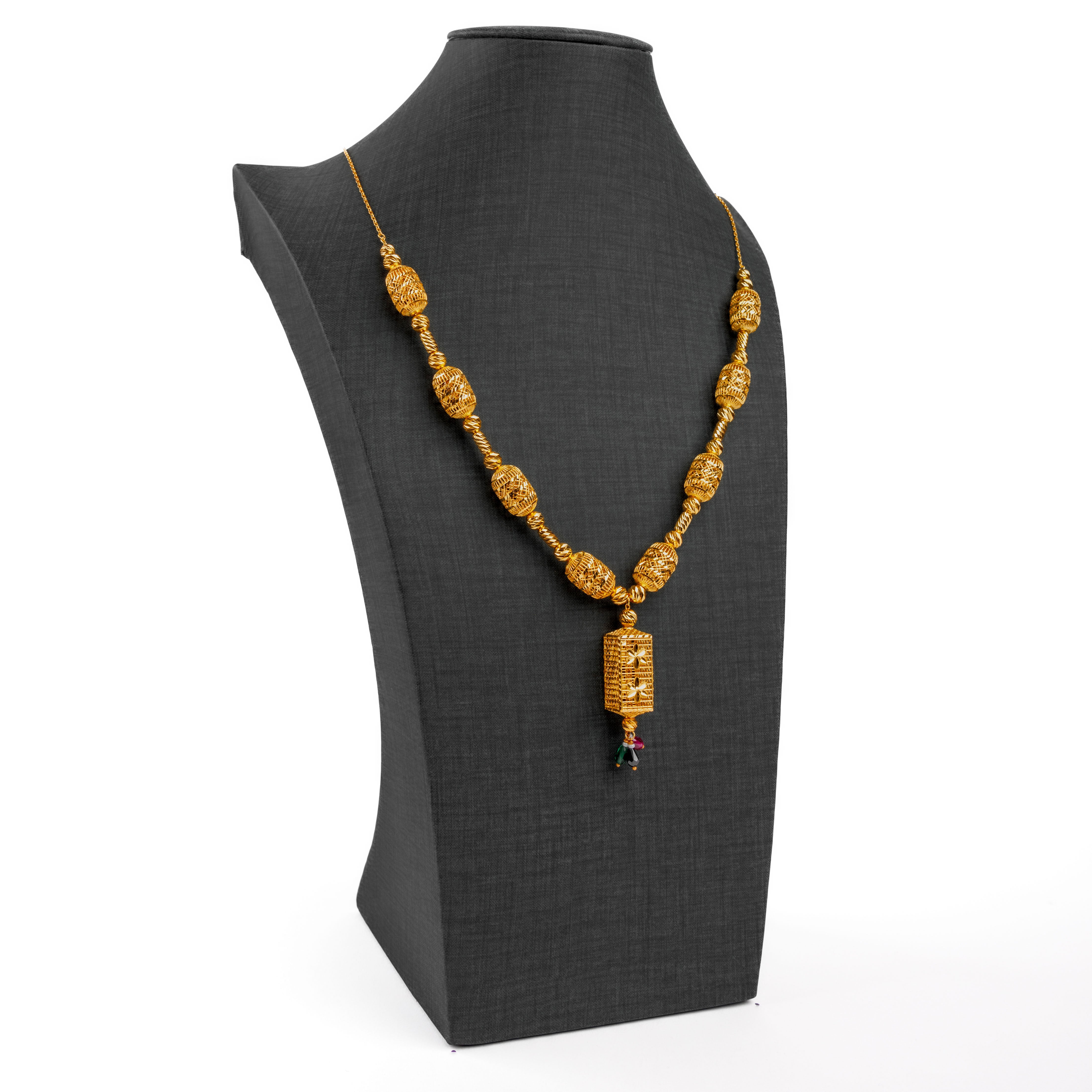 Beads Mala (D17) - 925 Silver & 24K Gold Plated
