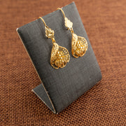 RP Earrings (D20) - 925 Silver & 24K Gold Plated