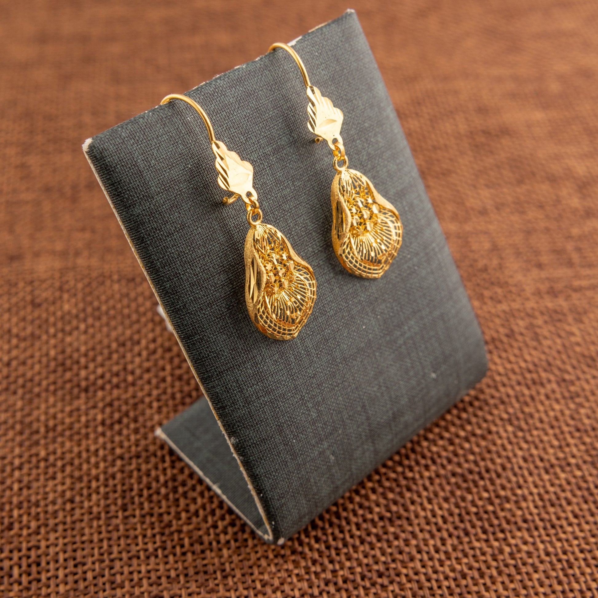 RP Earrings (D21) - 925 Silver & 24K Gold Plated