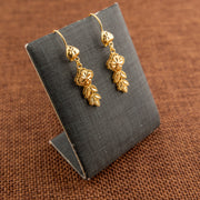Casting Earrings (D91) - 925 Silver & 24K Gold Plated