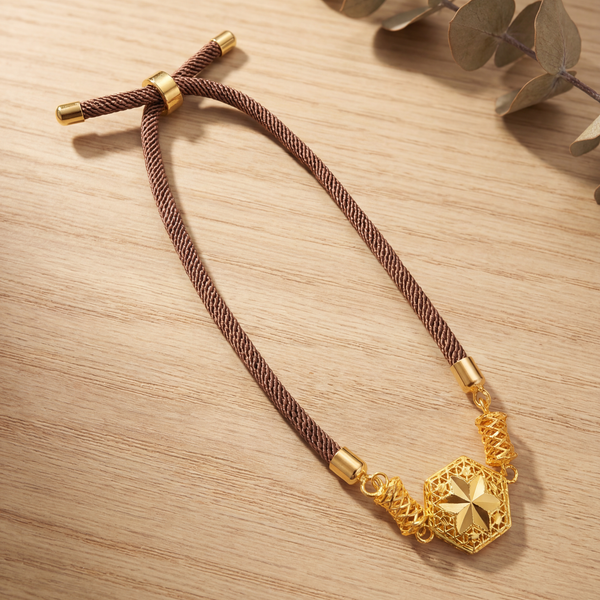 Hexagonal Thread Bracelet - Silver 925 & Gold Plated