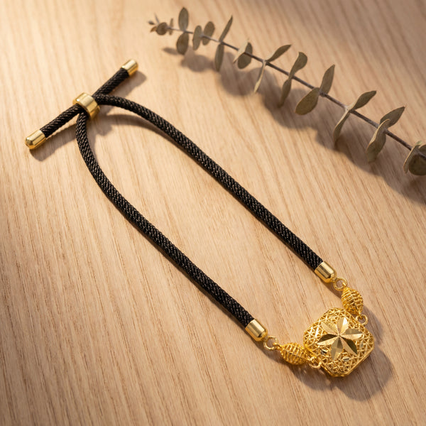 Quatrefoil Star Thread Bracelet - Silver 925 & Gold Plated