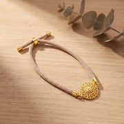 Sun Thread Bracelet - Silver 925 & Gold Plated