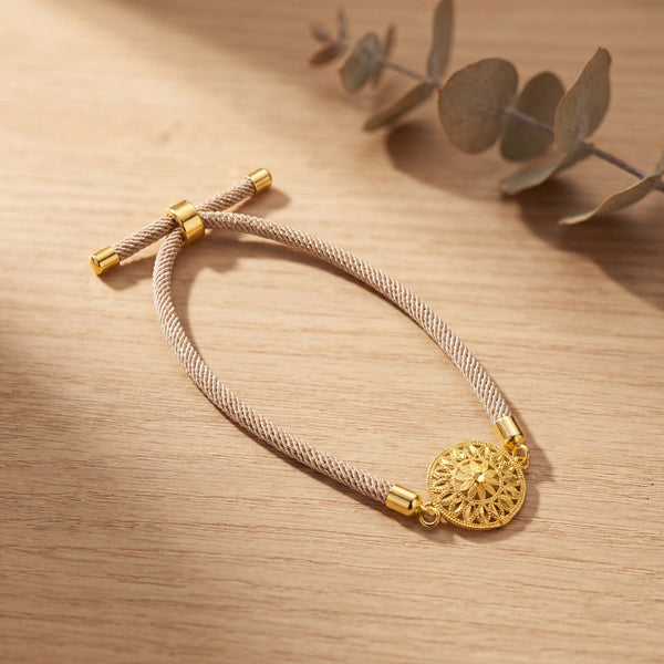 Sun Thread Bracelet - Silver 925 & Gold Plated