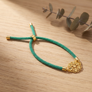 Snowflake Thread Bracelet - Silver 925 & Gold Plated