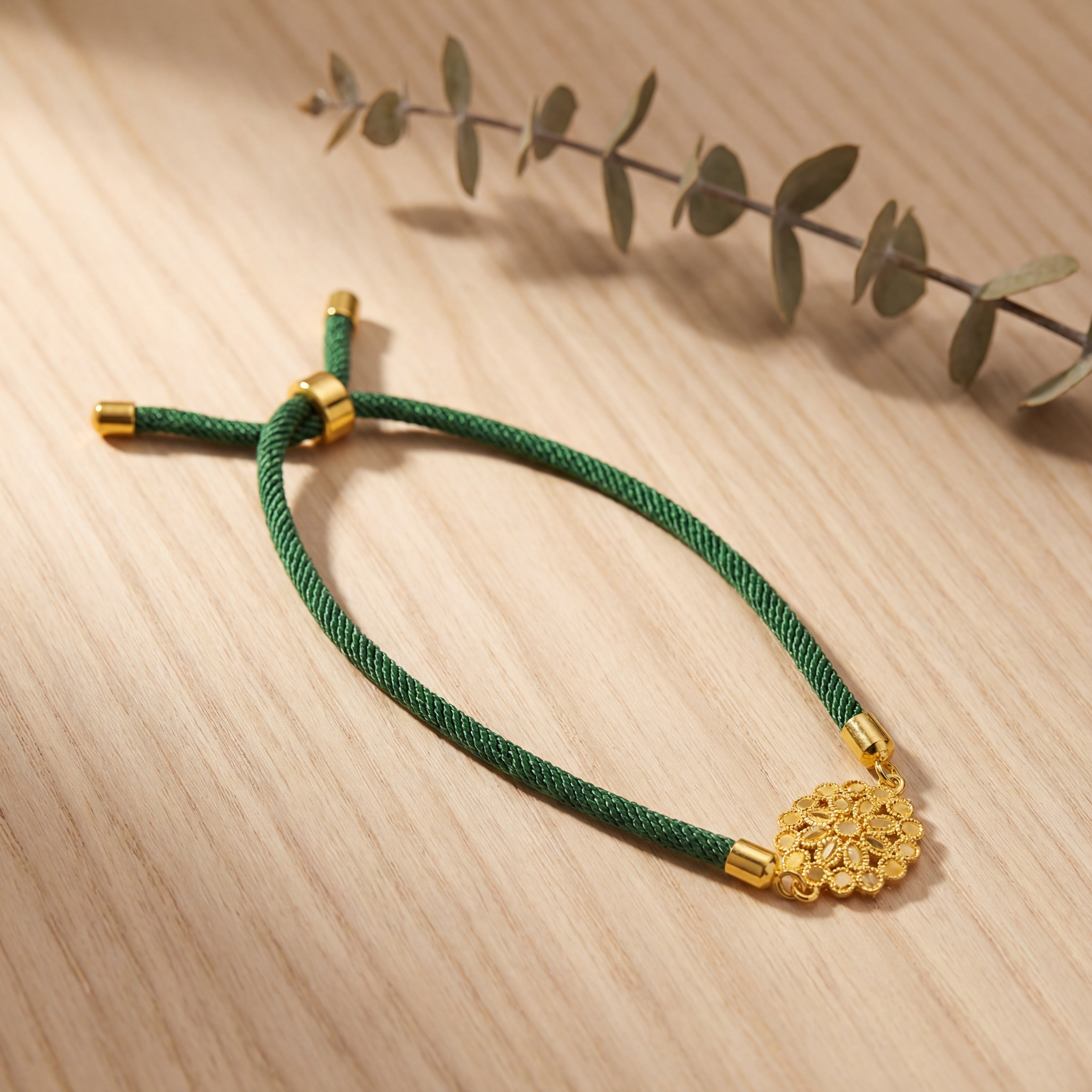 Dahlia Thread Bracelet - Silver 925 & Gold Plated