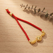 Crystal Globe Thread Bracelet - Silver 925 & Gold Plated