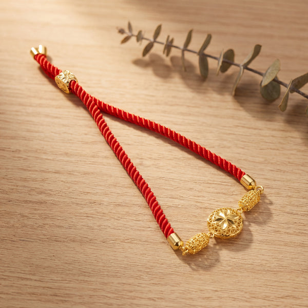 Crystal Globe Thread Bracelet - Silver 925 & Gold Plated