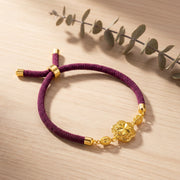 Quatrefoil Thread Bracelet - Silver 925 & Gold Plated