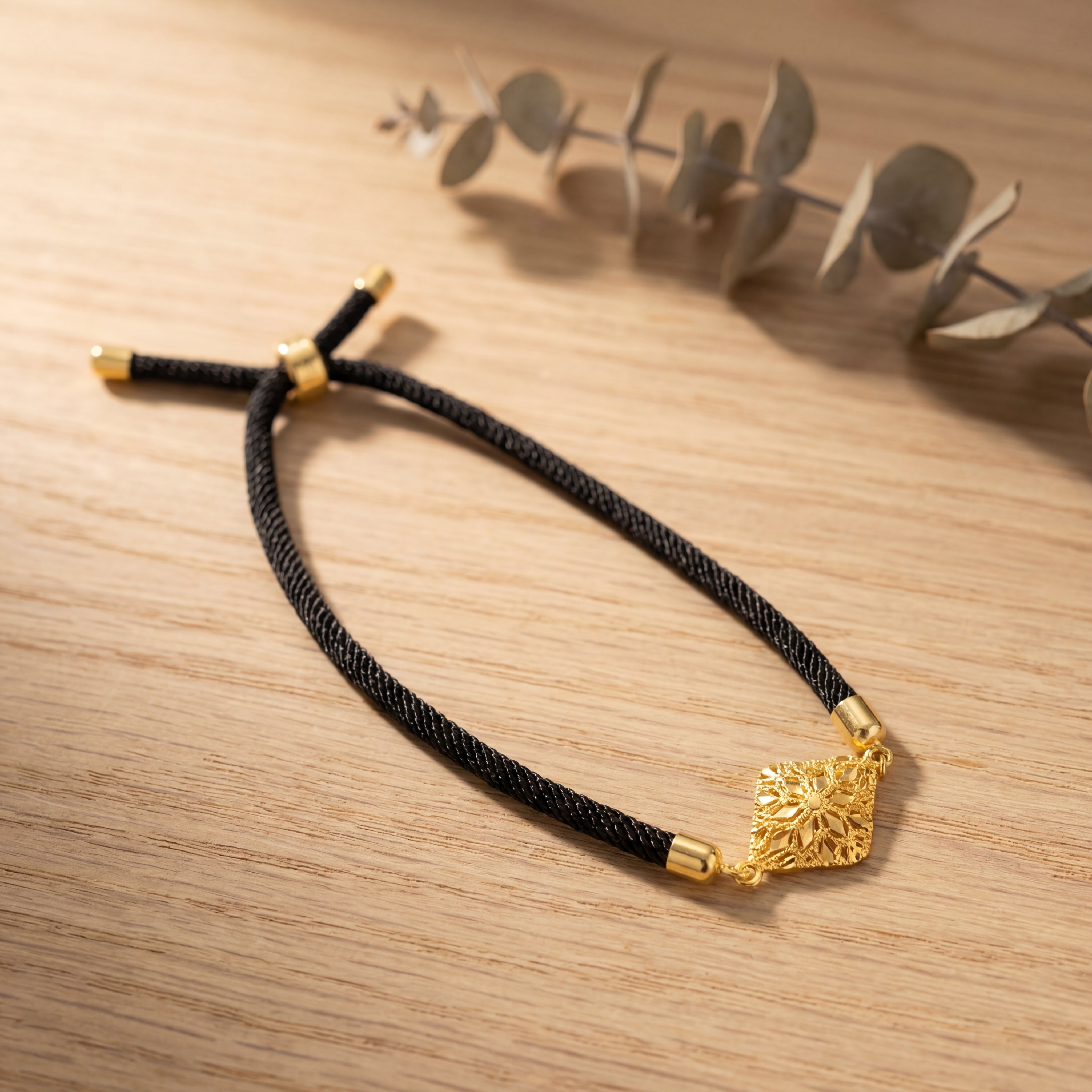 Square Thread Bracelet - Silver 925 & Gold Plated