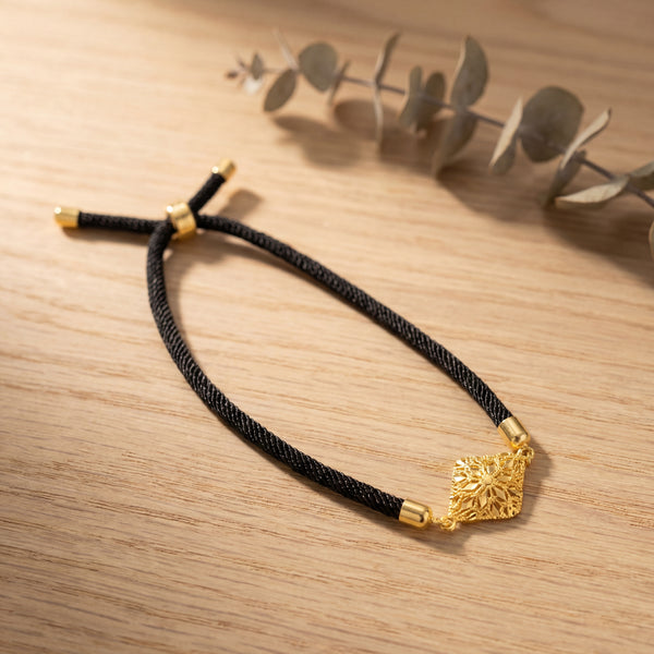 Square Thread Bracelet - Silver 925 & Gold Plated