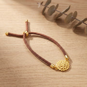 Round Grape Thread Bracelet - Silver 925 & Gold Plated