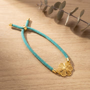 Flower Thread Bracelet - Silver 925 & Gold Plated