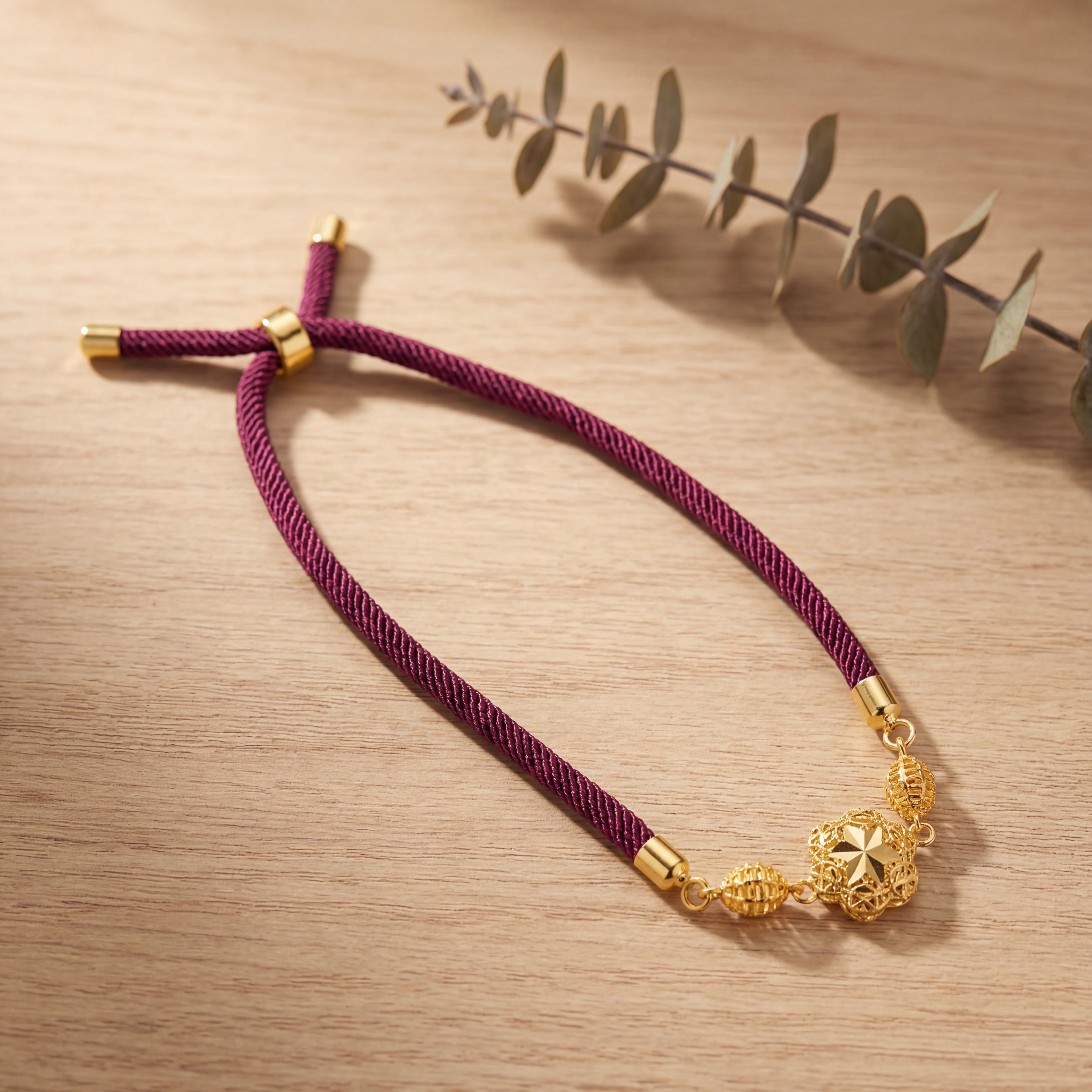 Quatrefoil Thread Bracelet - Silver 925 & Gold Plated