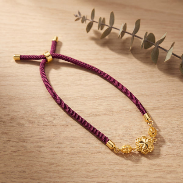 Quatrefoil Thread Bracelet - Silver 925 & Gold Plated