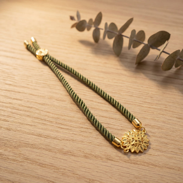 Sunflower Thread Bracelet - Silver 925 & Gold Plated