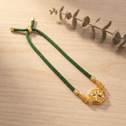 Hexagonal Thread Bracelet - Silver 925 & Gold Plated