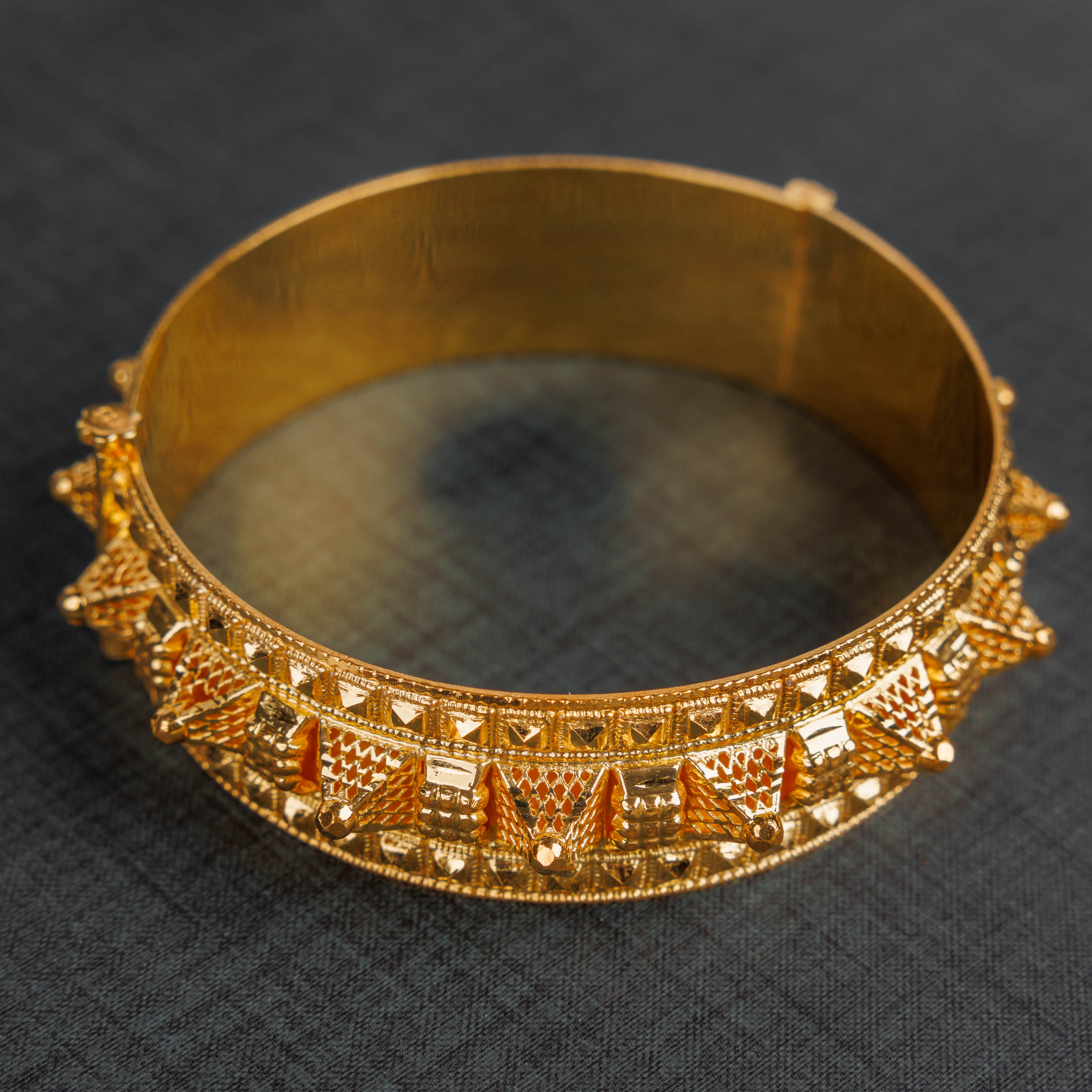 Mushawak Bangle (D1) - Silver 925 & Gold Plated