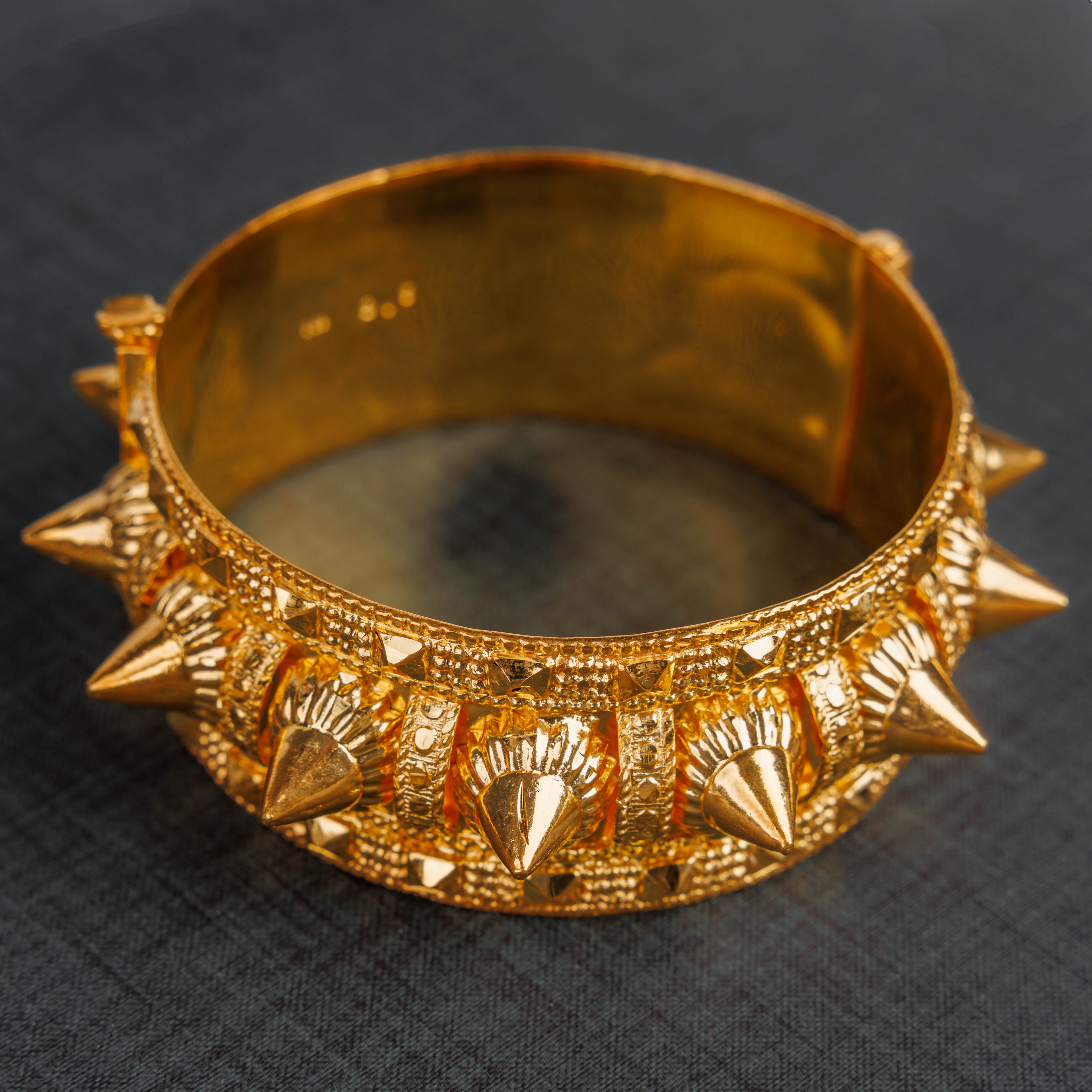Mushawak Bangle (D14) - Silver 925 & Gold Plated