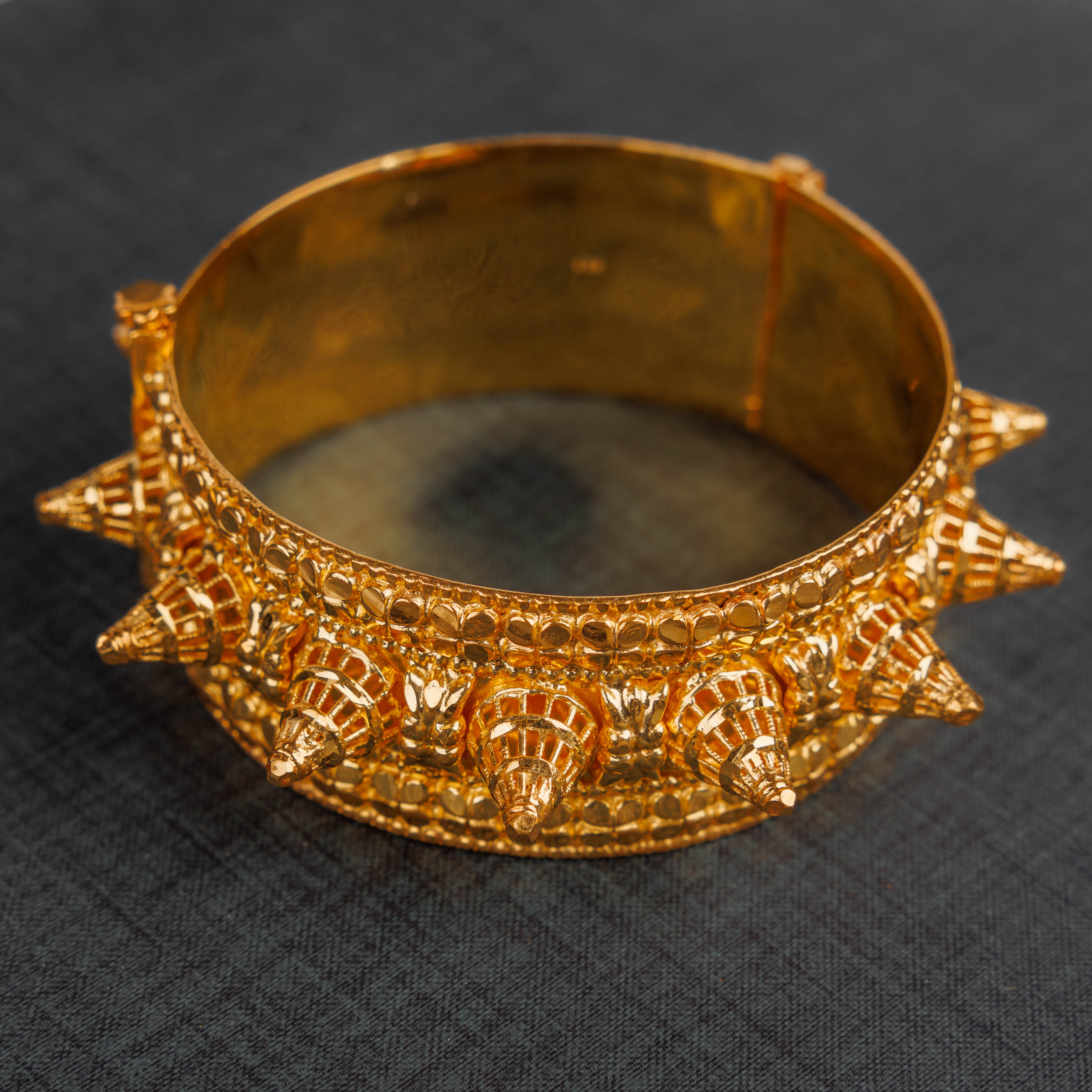 Mushawak Bangle (D19) - Silver 925 & Gold Plated
