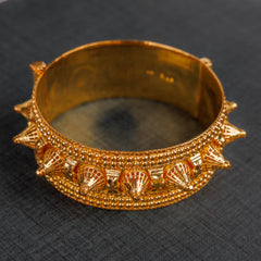 Mushawak Bangle (D20) - Silver 925 & Gold Plated