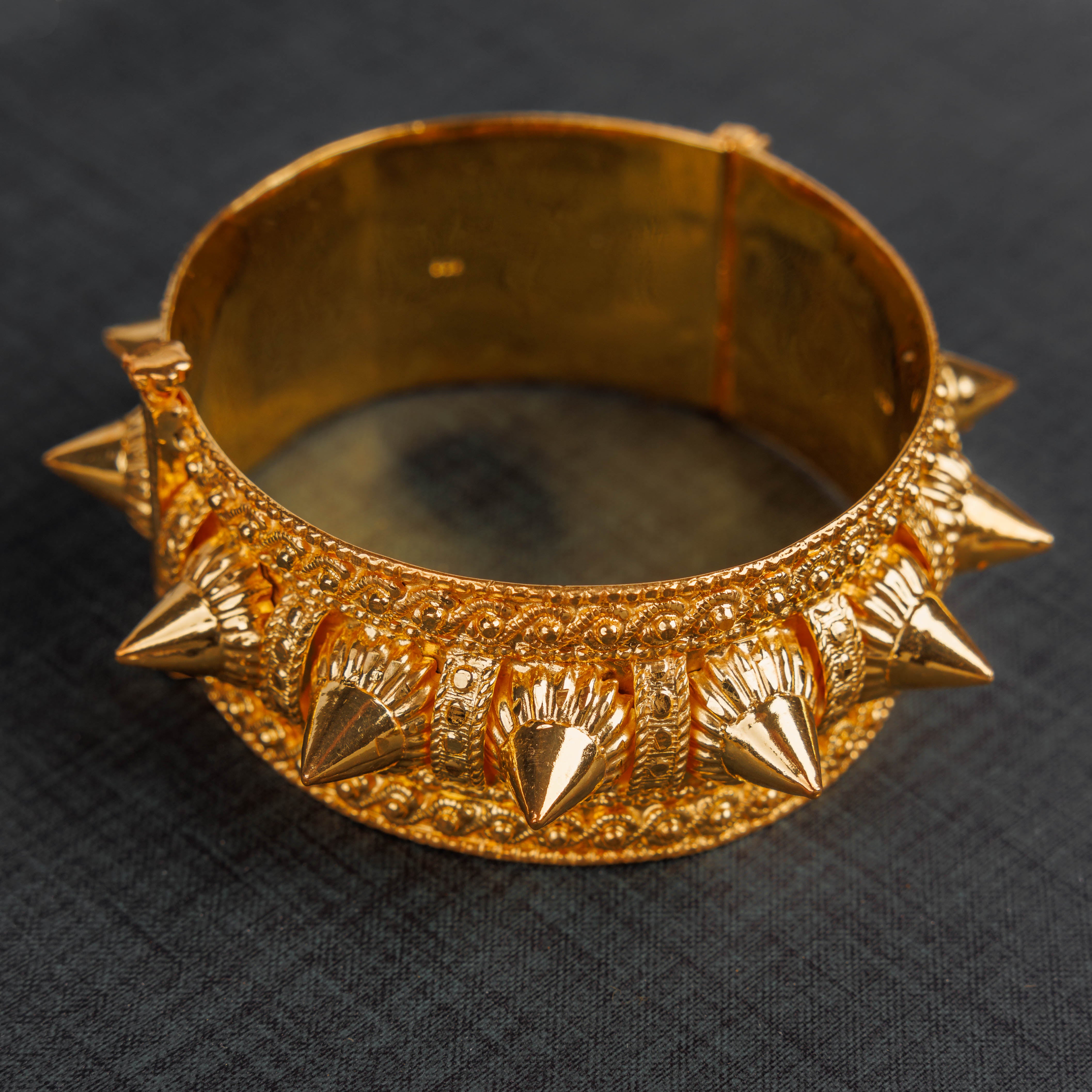 Mushawak Bangle (D29) - Silver 925 & Gold Plated