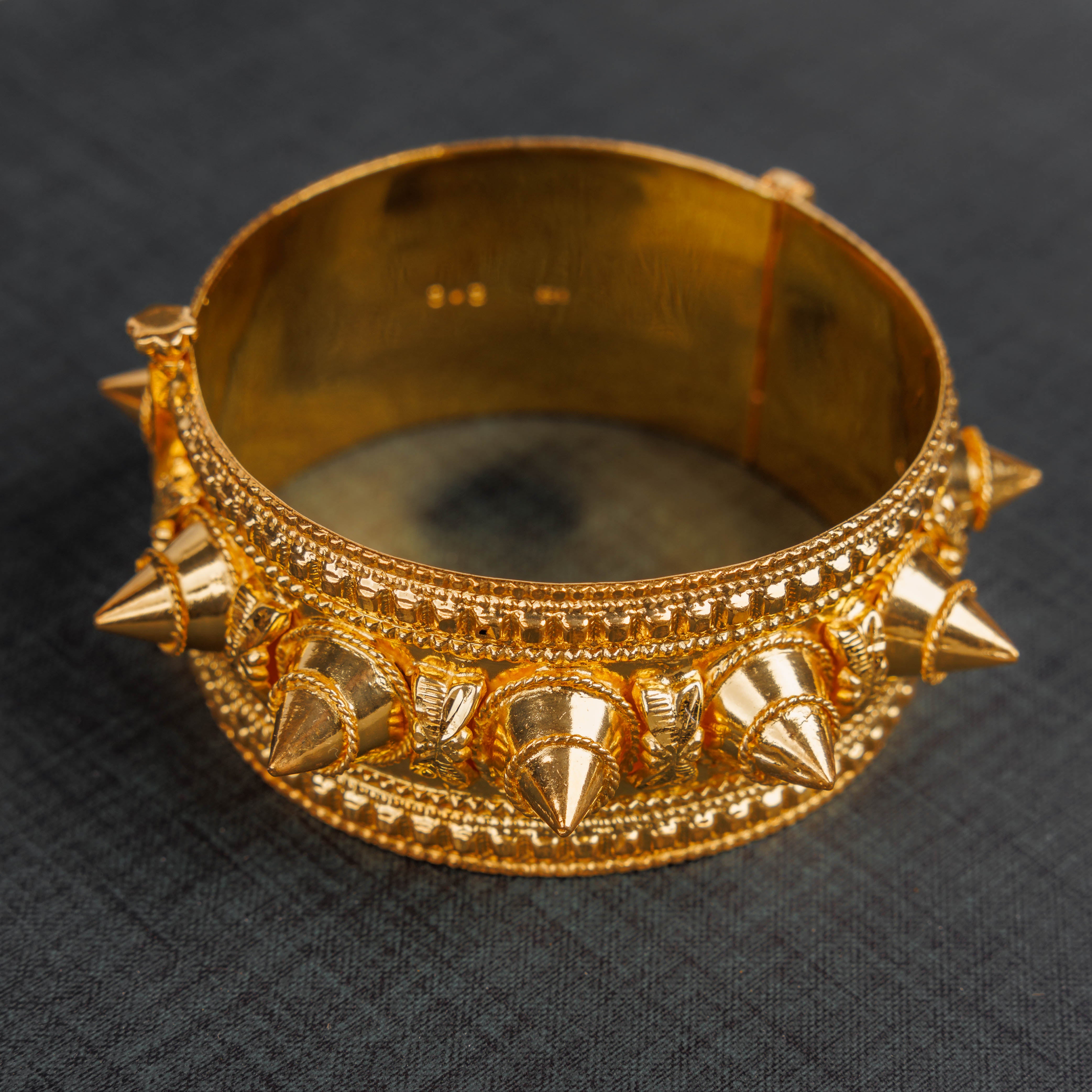 Mushawak Bangle (D38) - Silver 925 & Gold Plated